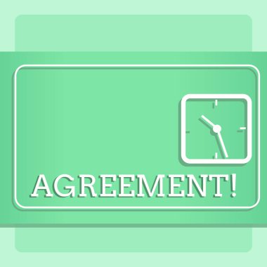 Anlaşma gösterilen not yazma. İş veya daha iyi rehberlik Modern tasarım, Meydanı Saat iki sesi Pastel zemin üzerinde kolay demonstratingal kilitler vitrine iş fotoğraf.