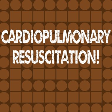 Word metin yazma kalp masajı. İş kavramı için yinelenen döngüleri sıkıştırma göğüs solunum Brown, kombinasyon kareler ve daireler şekillendirme konsantrik tarzı desen.