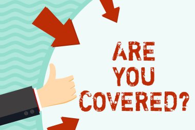 El yazısı metin yazma sen kapalı soru nelerdir. Onlar iş veya yaşam el Gesturing thumbs yukarı ve boş uzay yuvarlak şekli oklar ile Holding sigorta vardı Eğer gösteren soran kavramı anlamı.