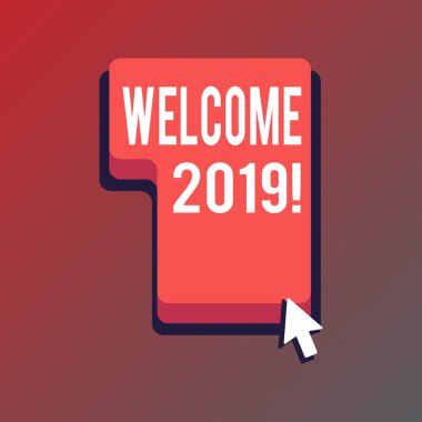 Hoşgeldiniz 2019 yazma el yazısı metin. Kavram anlam örneği veya birisi tebrik analysisners yeni yıl basın yönüne gibi veya ok imleci ile kırmızı klavye buyurmak anahtar'ı tıklatın.