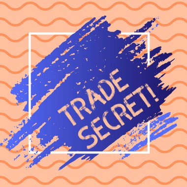 Ticari sır gösterilen not yazma. Aygıt veya teknik vitrine iş fotoğraf şirket analysisufacturing ürünlerini Meydanı çizgili çerçeve içinde mavi tonu boya kullanılır. Boş alanı olan lekeleri.