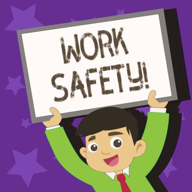 Kavramsal el iş güvenliği gösterilen yazma. İş fotoğraf metin politikalar ve prosedürler sağlık çalışanlarının genç öğrenci yetiştirme yukarı doğru çerçeve beyaz tahta üzerinde kafasını sağlamak için.