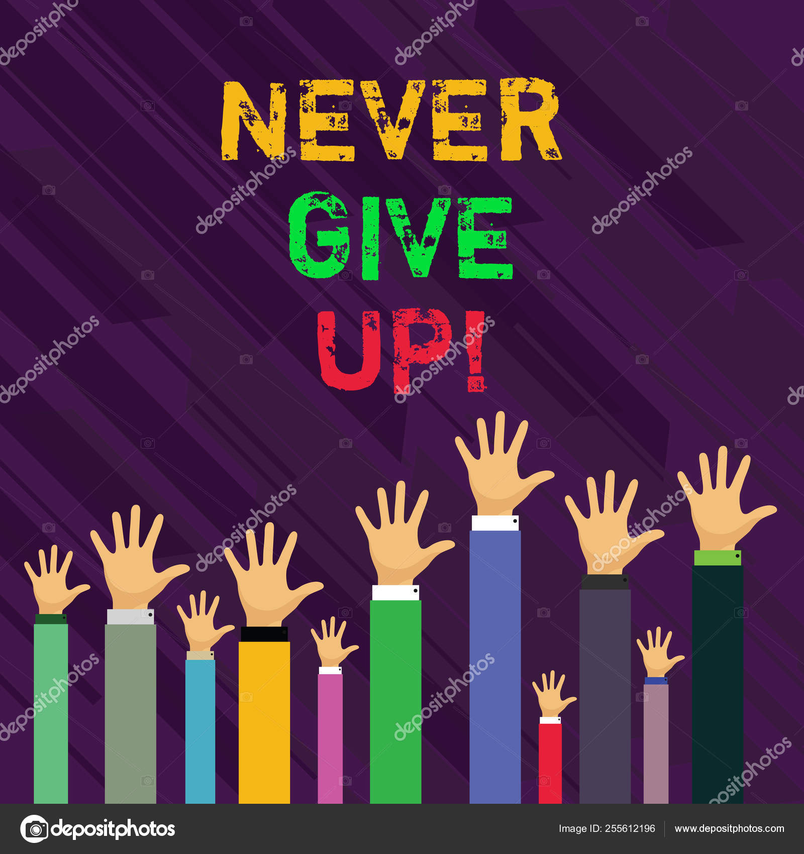 Escritura manual conceptual que muestra Nunca te rindas. Foto de negocios  mostrando que usted debe continuar, image size:1600x1700