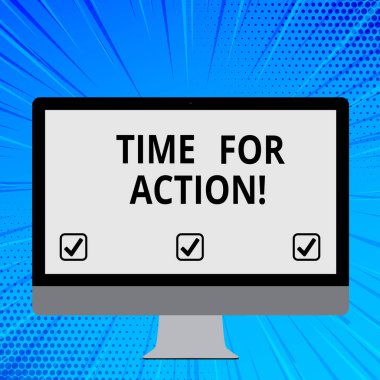 Word metin zaman için eylem yazma. İş kavramı için do resmi veya uyumlu bir şey elde etmek amacı ile sorun boş beyaz bilgisayar monitörü geniş ekran monte bir stand için teknoloji.