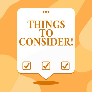 Kavramsal el yazma şeyler göz önünde bulundurulması. İş fotoğraf metni üzerinde dikkatle karar yapmak için bir şey düşünmek beyaz konuşma balon yüzen üç delikli delik üstte.