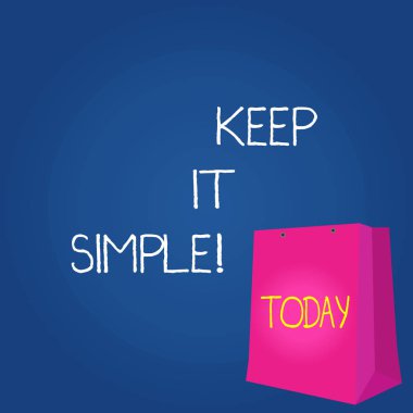 Basit tut gösteren metin işareti. Kavramsal fotoğraf çok fazla ayrıntı içine gitmek değil anlamak kolay bir şey sormak renk hediye çantası ile delikli ama TwoTone boş alan üzerinde kolu olmadan.