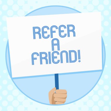 Kavramsal el yazma gösteren bir Friend bakın. İş fotoğraf metin başka birine doğrudan veya hediye gibi ona bir şey göndermek el Holding beyaz Placard sosyal farkındalık için desteklenen.