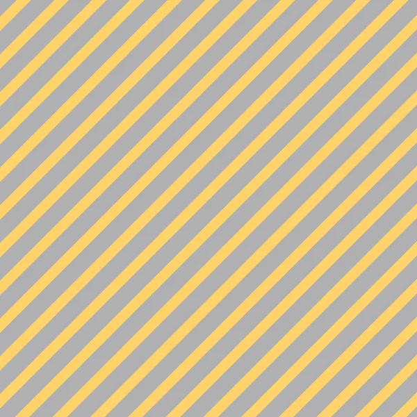 Abwechselnd diagonales Muster aus gelben und grauen Streifen. Wiederholung schräger Linien in hellem Gold und Silber. Kreativer Hintergrund für Jubiläumsverpackung und Einladungskarte. — Stockvektor