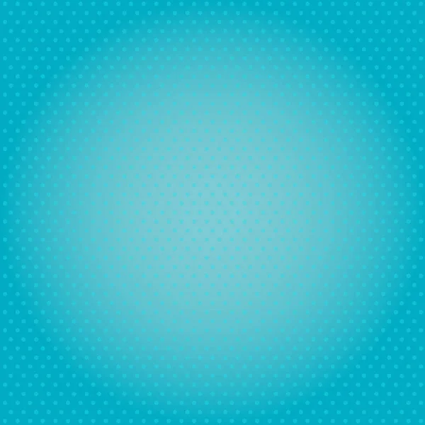 Polka Dots bakgrund i pastellfärg med stora runda glöd. Stora cirkulär ljus stråle på oändlig Tiny blå cirklar. Sömlös halvton Pointmarks för Fabric wrapper och inbjudan. — Stock vektor