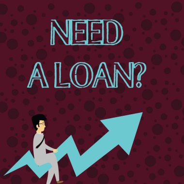 Kavramsal el yazma Ihtiyacı bir kredi soru gösteriyor. İş fotoğraf o paraya ihtiyaç soran vitrine ihtiyacı geri ilgi Iş Işadamı ile, gözlük sürme çarpık ok ile ödeme bekleniyor.