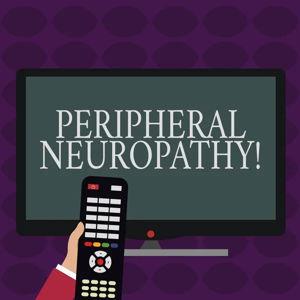 Периферическая невропатия. Понятие, означающее состояние или болезнь, влияющие на периферийные нервы . — стоковое фото