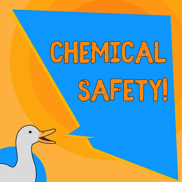 Písemná Poznámka k chemické bezpečnosti. Business Photo Showcase praxe minimalizace rizika expozice chemikálie jakákoliv životní. — Stock fotografie