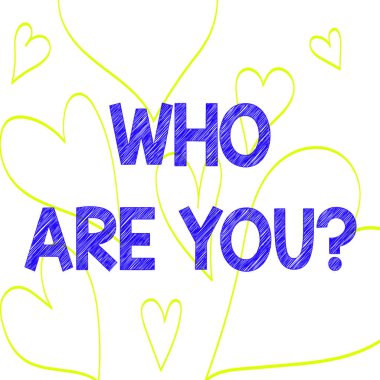 Kime soru olduğunu gösteren metin işareti. Kavramsal fotoğraf kimlik veya demonstratingal bilgi hakkında soran kalp anahat baskı out desen romantik ve sağlık sorunları için çizim.