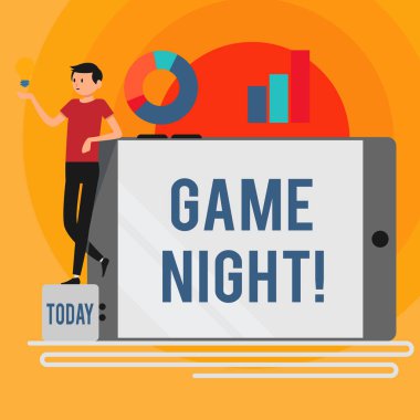 Kelime yazma oyunu Night metin. Genellikle arkadaşları ile poker gibi yetişkin oyun tarihleri üzerinde denilen iş kavramı boş Smartphone üzerine eğilme grafik ve fikir simgesi ile yan açık.