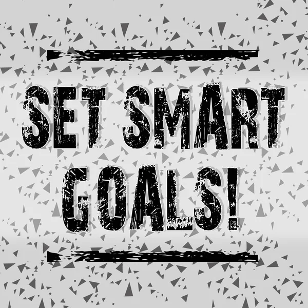 Handwriting text writing Set Smart Goals. Concept meaning list to clarify your ideas focus efforts use time wisely Seamless Gray Confetti or Tiny Pieces of Broken Glass Scattered in Random.