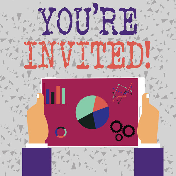 Текст для написания слов Вы повторно пригласили. Бизнес-концепция для того, чтобы сделать дружелюбную просьбу к кому-то пойти куда-нибудь, держа в руках иконки на экране поисковика.
.