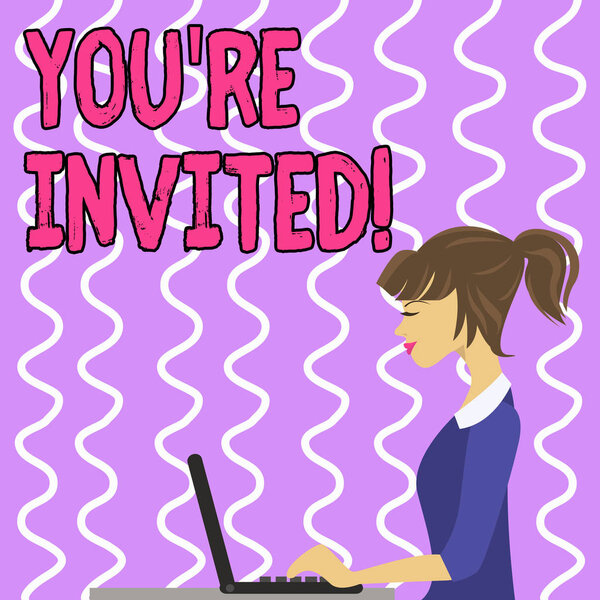 Консервативное написание от руки, показывающее, что вас снова пригласили. Текст деловой фотографии сделать вежливый дружеский запрос, чтобы кто-то пойти куда-то размер полосы подкладка бумаги висит с помощью синей одежды
.