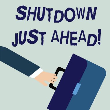 Kapanışı gösteren bir not yazıyorum. İş fotoğrafçılığı fabrika kapatma işi ya kısa sürede ya da sonsuza kadar aceleye getirilen işadamı Sallandı ve Evrak Çantası.