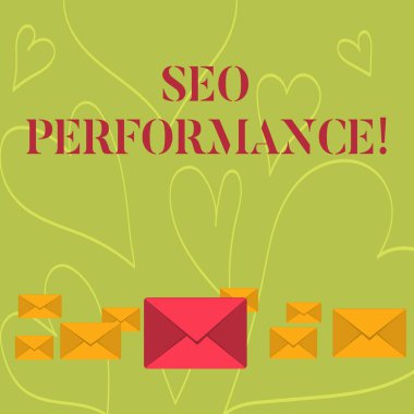 Seo Perforanalysisce yazılı el yazısı metin. Kavram anlamı orta büyük bir ile farklı boyutlarda web sitesi Pastel Renk Kapalı Zarflar trafik miktarını ve kalitesini artırmak.