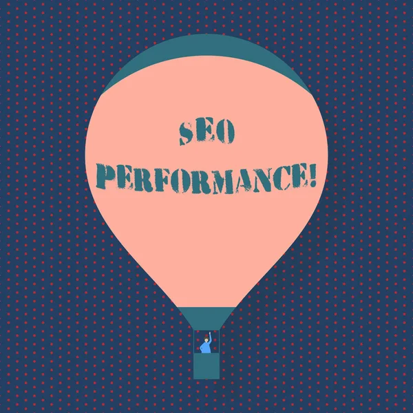 Seo Perforanalysisce yazılı el yazısı metin. Kavramı anlamı gondol dan Bir Yolcu Sallayarak ile yüzen web sitesine trafik miktarı ve kalitesini artırmak.