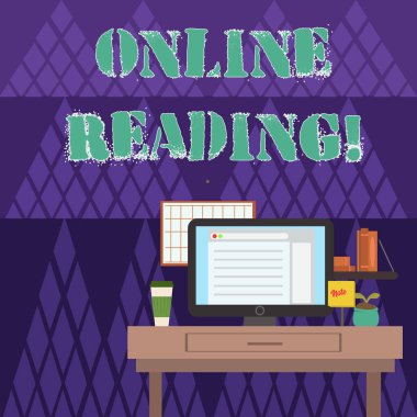 Online Reading 'i gösteren bir not yazıyorum. İş fotoğrafının anlam çıkarma süreci, İç Çalışan Uzay İstasyonu Teknik Kişilik kavramının dijital formatında fotoğrafıdır.