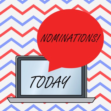 Adaylıkları gösteren metin işareti. Aday gösterme nin veya devletin ödüle aday gösterilmesinin kavramsal fotoğraf eylemi.