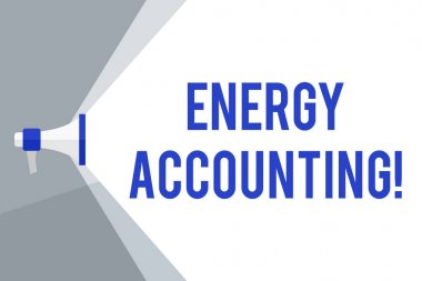 Enerji Muhasebe 'yi gösteren bir not yazıyorum. İş fotoğrafı gösterme ölçümü ve ses aralığını genişleten Megaphone faaliyetlerinin enerji tüketimini rapor et..