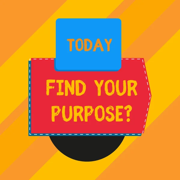 Консервативное написание от руки вопроса Find Your Purpose. Причина чего-то сделано или для чего существует бизнес фото текст . — стоковое фото