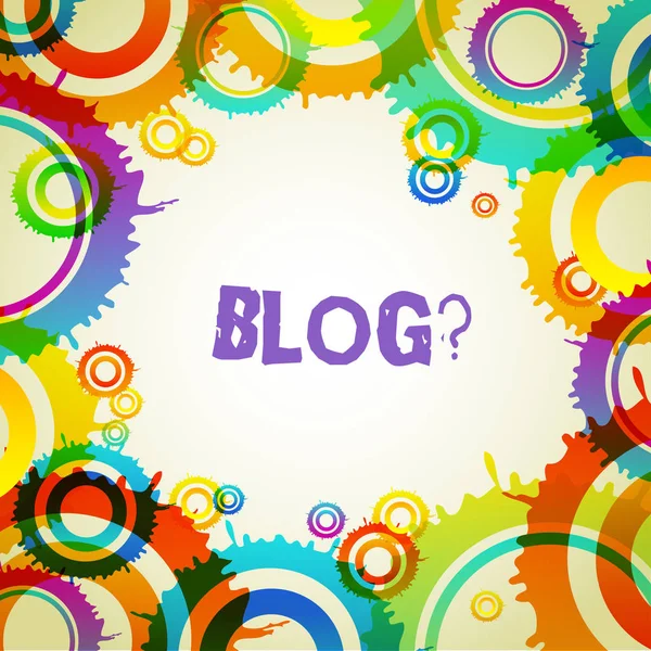 Kata menulis teks Blogquestion. Konsep bisnis untuk pembaruan rutin halaman web yang dijalankan oleh individu . — Stok Foto