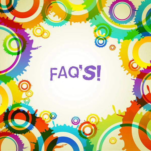 単語書き込みテキスト Faq S. 特定の主題に関連する質問と回答のリストのビジネスコンセプト. — ストック写真