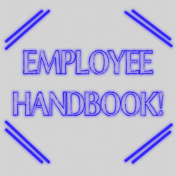 Word writing text Employee Handbook. Business concept for states the rules and regulations and policies of a company Seamless Endless Infinite Tiny Gray Dots Points Pattern Filling Up the Space. — 스톡 사진