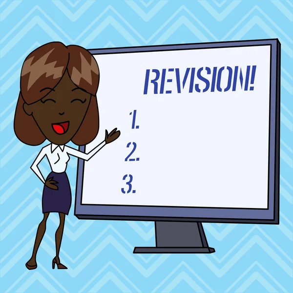 Escribir texto a mano Revisión. Concepto que significa acción de revisión sobre alguien como auditoría o contabilidad . —  Fotos de Stock