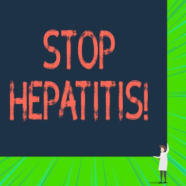 Hepatiti durdurduğunu gösteren bir not yazıyorum. İş fotoğraflarında karaciğer iltihabının önlenmesi ya da tedavisinin gösterilmesi.