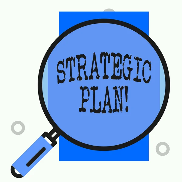 Stratejik Planı gösteren metin işareti. Öncelikleri belirlemek ve odaklamak için kullanılan kavramsal fotoğraf analizi etkinlik. — Stok fotoğraf