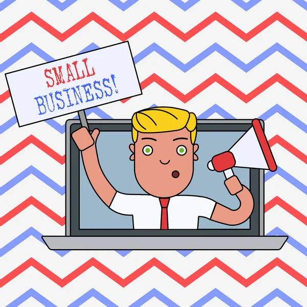 Woord schrijven tekst Small Business. Bedrijfsconcept voor particuliere ondernemingen met minder werknemers. — Stockfoto