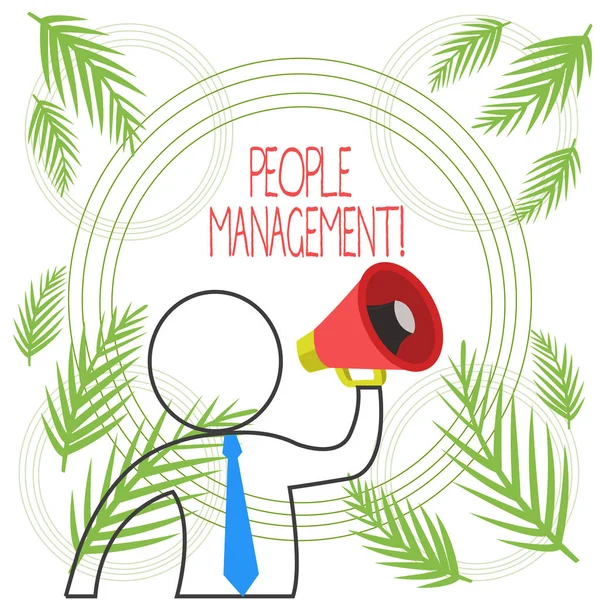Tekst schrijven People Management. Bedrijfsconcept voor het ontsluiten en kanaliseren van werknemerspotentieel. — Stockfoto