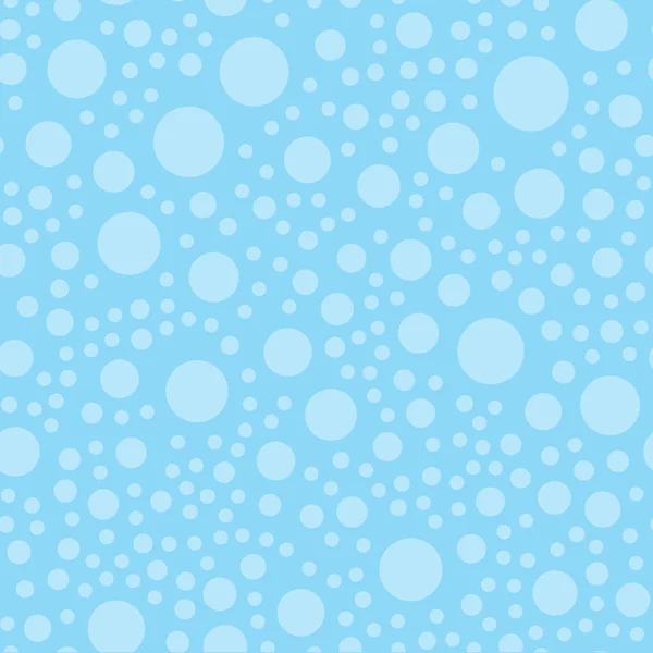 Ripetere la foto di puntini blu a pois casuali su sfondo corrispondente. Sparso senza soluzione di continuità rotondo Spots Pattern. Idea di sfondo creativo per eventi a tema — Vettoriale Stock