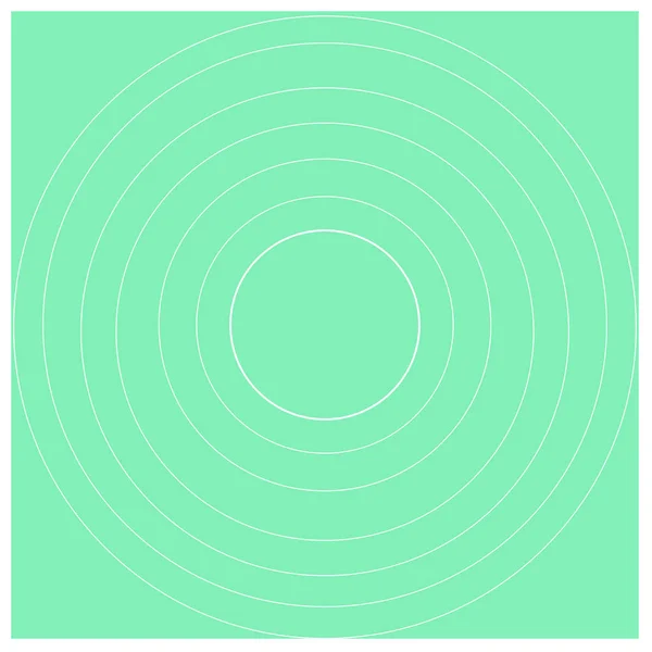 Modèle de cercle rond monochrome concentrique en vert avec profondeur et perspective. Idée de fond créative pour les jeux et les compétitions sportives, Design moderne, Présentation du cycle — Image vectorielle