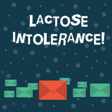 Laktoz Hoşgörüsüzlüğünü gösteren bir not yazıyorum. Vücudun laktoz rengi zarfı farklı boyutlarda ve ortadaki büyük olanla sindiremediği iş fotoğraflarında sindirim sorunu görülüyor..