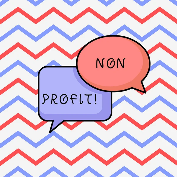 Notatka pisząca o non-profit. Pokazywanie zdjęć biznesowych nie podejmowania lub prowadzone przede wszystkim w celu organizacji zysku. — Zdjęcie stockowe