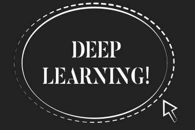 Derin Öğrenme gösteren kavramsal el yazısı. İş fotoğraf metin makine öğreniminde kullanılan algoritmaların toplama.