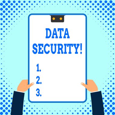 Veri Güvenliğini gösteren mesaj işareti. Kavramsal fotoğraf verileri yetkisiz erişimden koruma süreci.