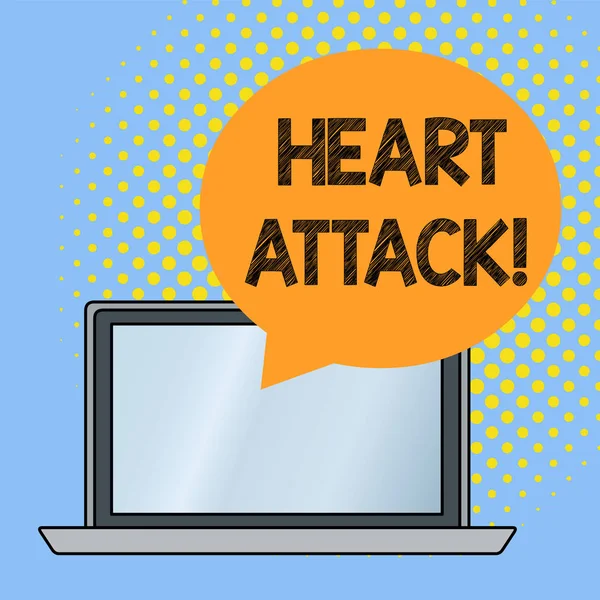 Word writing text Heart Attack. Business concept for sudden occurrence of coronary thrombosis resulting in death. — 스톡 사진