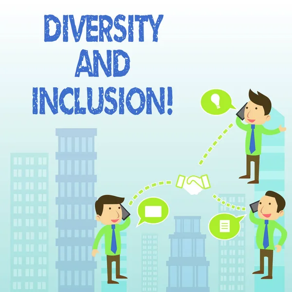 Word writing text Diversity And Inclusion. Business concept for range huanalysis difference includes race ethnicity gender.