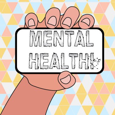 El yazısı metin yazma Ruh Sağlığı. Kavram anlamı, psikolojik refahlarına ilişkin durum larını gösterir.