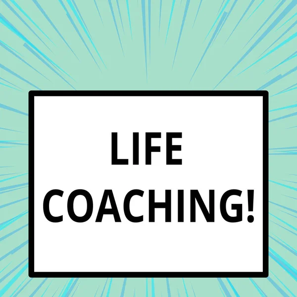 Parola scrittura testo Life Coaching. Concetto aziendale per dimostrare che i dipendenti contribuiscono a dimostrare il raggiungimento dei loro obiettivi nella carriera. — Foto Stock