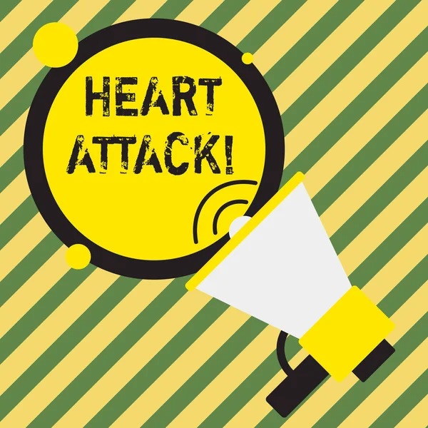 Word writing text Heart Attack. Business concept for sudden occurrence of coronary thrombosis resulting in death. — 스톡 사진