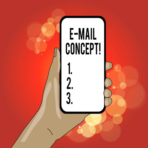 Schrijfbriefje met E Mail Concept. Zakelijke foto presentatie opeenvolging van marketing inspanningen om de klant te bereiken via e-mail. — Stockfoto