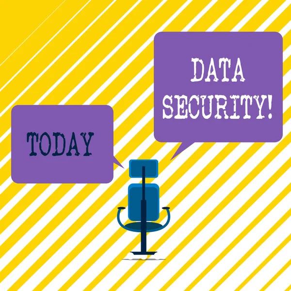 Scrivere una nota che mostra la sicurezza dei dati. Foto aziendale che mostra il processo di protezione dei dati da accessi non autorizzati . — Foto Stock