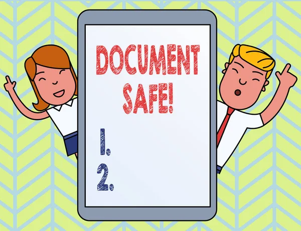 Word writing text Document Safe. Business concept for keep your important paperwork and demonstratingal items protected.